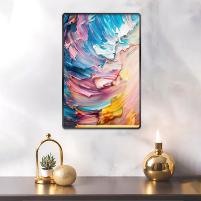 Indianara Modern Art Painting for Living | Bedroom | Pooja Room | Hotel Digital Reprint 18 inch x 12 inch Painting(With Frame)