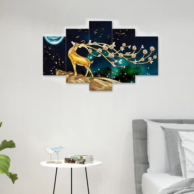 GUNATIT MART GUNATIT MART Nature Art MDF UV Textured wall painting for Home decoration Digital Reprint 17 inch x 30 inch Painting(Without Frame)
