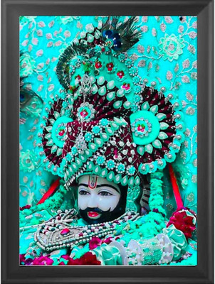 HSB INFRA Lord Khatushyam ji Frame Home Decorative Painting Décor Wall Frame Digital Reprint 12 inch x 8 inch Painting(With Frame)