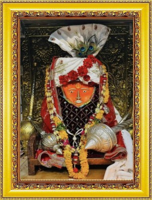 SAI BALAJI ACRALICS Bageshwar dham balaji photo frame Digital Reprint 8 inch x 6 inch Painting(With Frame)