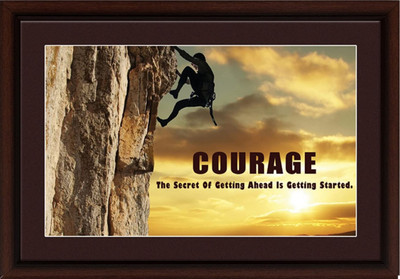 Masstone Motivational Quotes Wall Painting for Office, Bedroom, Living Room (20x14 Inch) Digital Reprint 14 inch x 20 inch Painting(With Frame)