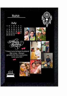 ER Enterprises BIRTHDAY, anniversary, WEDDING customise A4 PHOTO WITH FRAME Digital Reprint 14 inch x 10 inch Painting(With Frame)
