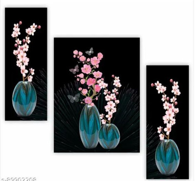 Sketchfab Paintings for Wall Decoration Painting for Living Room Office painting (11439) Digital Reprint 18 inch x 12 inch Painting(Without Frame, Pack of 3)