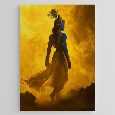 TheEnigma Divine Silhouette Canvas Art Acrylic 22 inch x 34 inch Painting(With Frame)