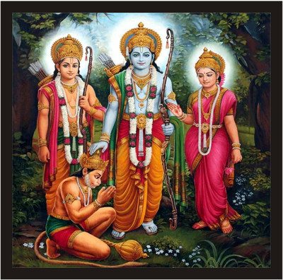 BSH XTORE ram darbar Painting Art Digital Reprint 12 x 12 inch Painting (With Frame) Digital Reprint 12 inch x 12 inch Painting(With Frame)