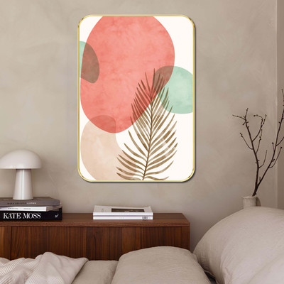 saf Abstract Botanical Wall Art Digital Reprint 19.5 inch x 13.5 inch Painting(With Frame)