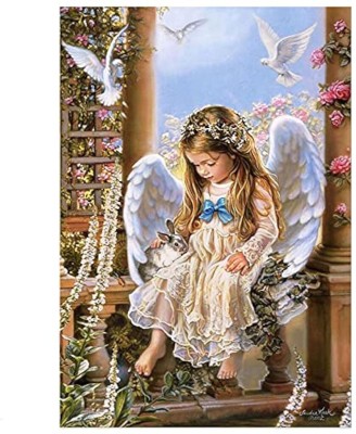 PATPAT Full Drill AngelDiamond Painting Rhinestone Embroidery Pictures for Kids