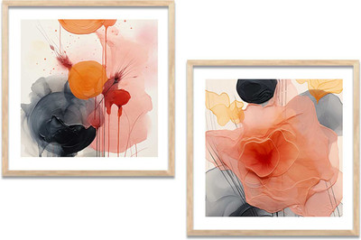 KOTART painting frame Digital Reprint 10 inch x 10 inch Painting(With Frame, Pack of 2)