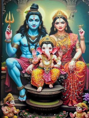 BishnuAK Resin Painting 14 inch x 20 inch Painting(With Frame)