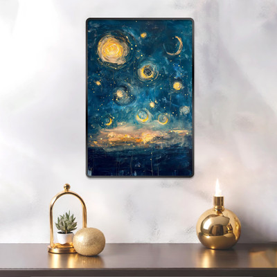 Indianara Modern Art Painting for Living | Bedroom | Pooja Room | Hotel Digital Reprint 18 inch x 12 inch Painting(With Frame)