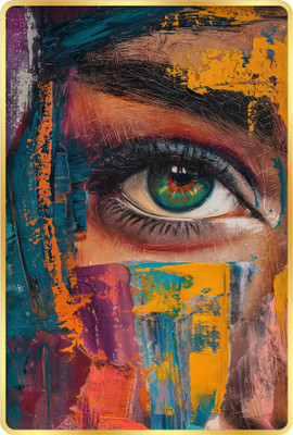 Indianara Modern Art Painting for Living | Bedroom | Pooja Room | Hotel Digital Reprint 18 inch x 12 inch Painting(With Frame)