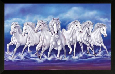 shivang craft Canvas 12 inch x 18 inch Painting(With Frame)