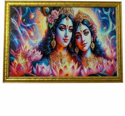 BishnuAK Resin Painting 20 inch x 14 inch Painting(With Frame)