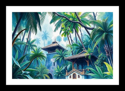Mmory Elegant Wall Art Digital Reprint 12 inch x 18 inch Painting(With Frame)