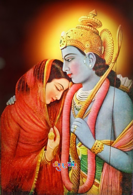 ANSHUL INTERNET CANVAS PAINTING RAM JI 02 Canvas 48 inch x 24 inch Painting(Without Frame)