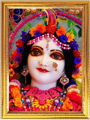 Peekdee Religious Photo Frame for Pooja with a spiritual theme Temple Puja Room Digital Reprint 16.6 inch x 12.7 inch Painting(With Frame)