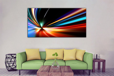 Aadee craft Abstract Colors Wall Art Canvas Print– 24x48 In Canvas 24 inch x 48 inch Painting(Without Frame)