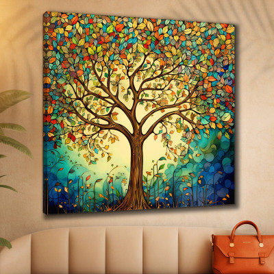 saf Wooden Framed Nature Art Canvas Wall Painting for Home Décor and OfficeCR-254(Multicolor)