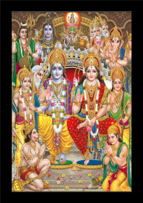 jog craft ram darbar photo frame| ram darbar painting| ram darbar photo Digital Reprint 14 inch x 10 inch Painting(With Frame)