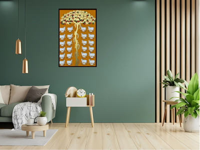 Dekozi Framed Office Decor | Vibrant Wall Print for Home & Living Room NA 8 inch x 12 inch Painting(With Frame)