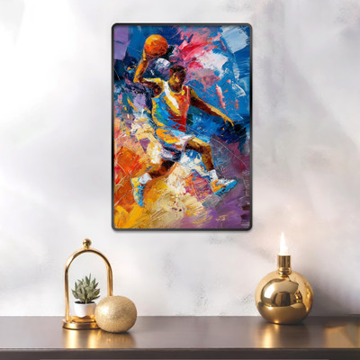 Indianara Modern Art Painting for Living | Bedroom | Pooja Room | Hotel Digital Reprint 18 inch x 12 inch Painting(With Frame)