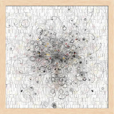 Artzfolio Abstract Artwork Canvas Painting Natural Brown Frame 24x24inch (61x61cms) Canvas 24 inch x 24 inch Painting(With Frame)
