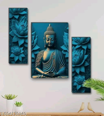 Shrived LB-1102 Acrylic 12 inch x 1 inch Painting(Without Frame)