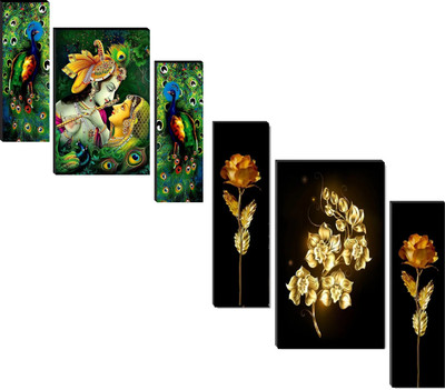 SNDArt Digital Reprint 11.9 inch x 18 inch Painting(Without Frame, Pack of 3)