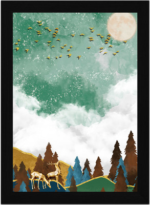 FRIZZY ARTS Wood Wall Photo Frame(Black, 1 Photo(s), A4)