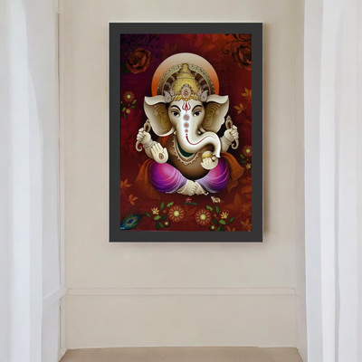 MHridayCraft Unique_Paintings_For_Home decor_HPA120 Digital Reprint 12 inch x 9 inch Painting(With Frame)