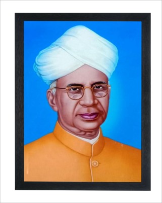 Chitransh Dr. sarvepalli radhakrishnan Wall Mounted Painting Digital Reprint 20 inch x 14 inch Painting(With Frame)