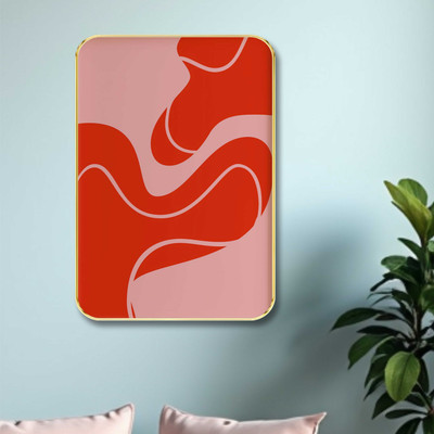 saf Abstract Art Premium brown frame painitng for home, office and living room Digital Reprint 24 inch x 18 inch Painting(With Frame)