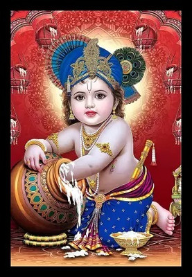 AARTKALA radha krishna painting| radha krishna photo frame Digital Reprint 14 inch x 10 inch Painting(With Frame)
