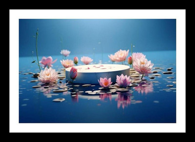 Mmory Elegant Wall Art Digital Reprint 12 inch x 18 inch Painting(With Frame)