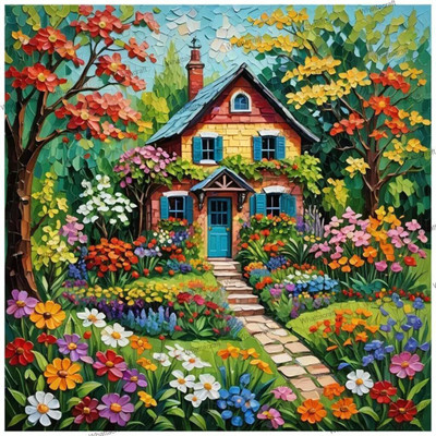 Whattacraft PAINTING99WAC1-111 H99 Canvas 16 inch x 15 inch Painting(Without Frame)