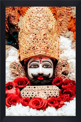 Gita Govinda Khatu Shyam Ji acrylic glass 10*14 inch Digital Reprint 14 inch x 10 inch Painting(With Frame)