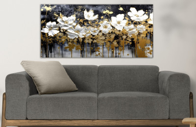 ShreyaArts Large Canvas Painting. Big Wall Décor for Bedroom, Living Room Canvas 24 inch x 48 inch Painting(With Frame)