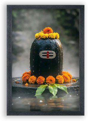 Devatwal Lord Shiv , Shiva Photo Frame For Wall Mounted Painting Digital Reprint 14 inch x 10 inch Painting(With Frame)