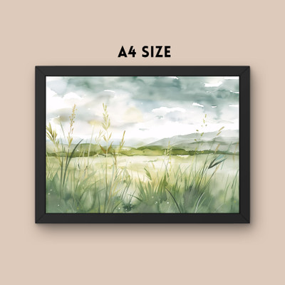 VK Craft Creations Decorative Wall Poster with Frame for Home & Office Decor Digital Reprint 9 inch x 12 inch Painting(With Frame)