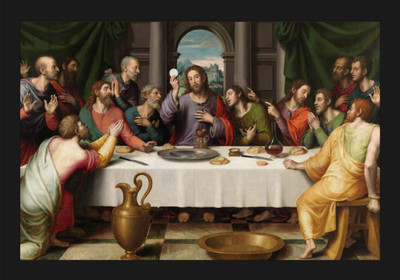 jog craft jesus photo frame|jesus painting|jesus photo Digital Reprint 14 inch x 10 inch Painting(With Frame)