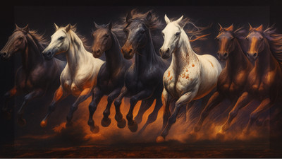 bareth brothers Digital Reprint 7.5 inch x 9.5 inch Painting(Without Frame)