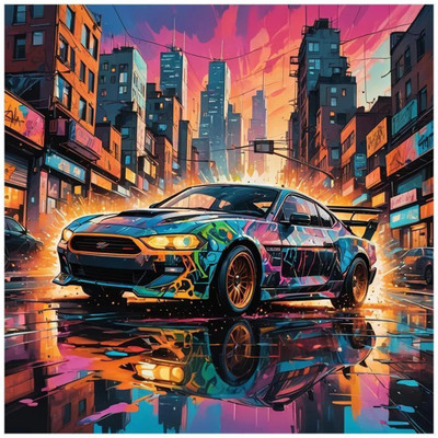 Whattacraft Canvas 16 inch x 15 inch Painting(Without Frame)