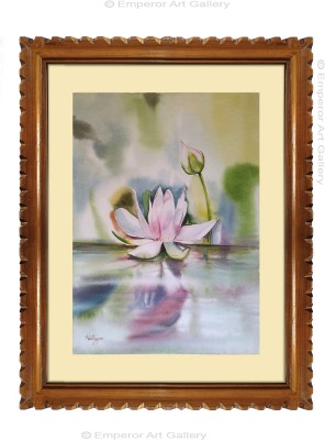 mperor Emperor Art Gallery, Handmade Water Painting With Teak Wood Frame(23x19) Watercolor 23 inch x 19 inch Painting(With Frame)
