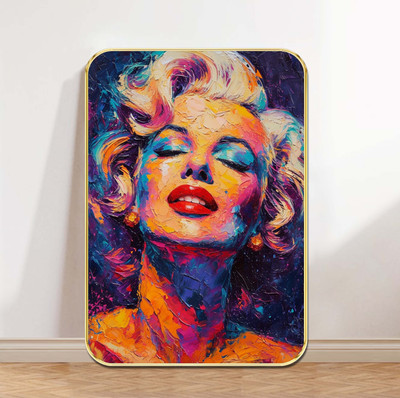saf Marilyn Monroe Color Splash Wall Art Digital Reprint 19.5 inch x 13.5 inch Painting(With Frame)
