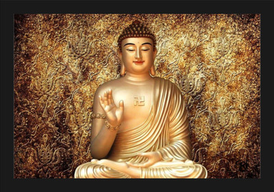 shivang craft buddha photo frame-21_SNC Digital Reprint 14 inch x 20 inch Painting(With Frame)