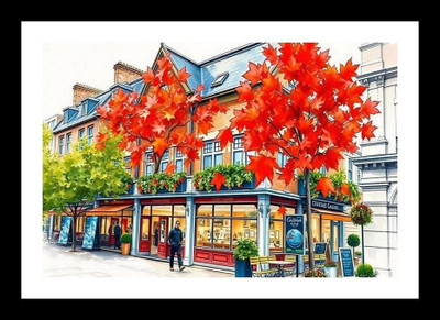Flexer style Digital Reprint 12 inch x 18 inch Painting(With Frame, Pack of 2)