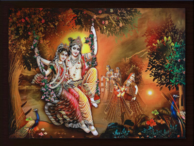Darsh Craft Radha Krishna Religious Frame
