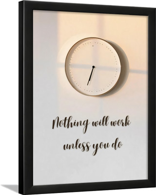 Udaygalleries Inspiring Wall Hanging Frame | 13x10 Inch Motivational Quote Frame Digital Reprint 13 inch x 10 inch Painting(With Frame)