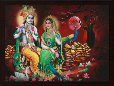 Darsh Craft Radha Krishna Religious Frame