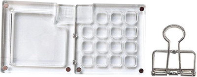 53 Arts Acrylic 15 Paint Wells Palettes(Set of 1, Clear)